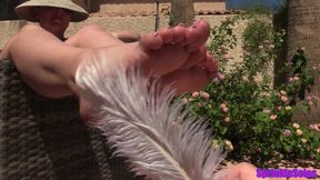 Tickling My Soft Feet With a Feather Until I Have to Laugh