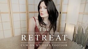 THE RETREAT part 2- Cum on my feet footjob