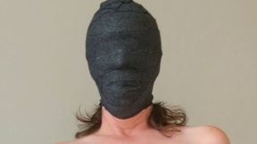 Intense Head Wrap Gagged Fucktoy