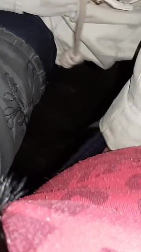 Risky Mutual Lesbian Masturbation