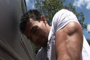 Straight Muscle First Time fucked