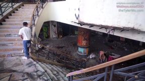 Tyler Wu’s dripping Asian jock pee swallowed in an abandoned building