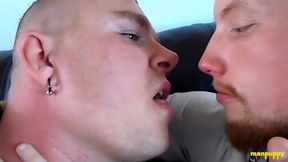 ManPuppy: JC Dickerson Moans As Leo Blues Tongue Bulges His Cheeks And Fills His Mouth