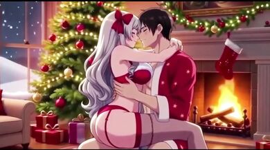 Christmas Party With Friends Turns Into Hentai Futanari Choked