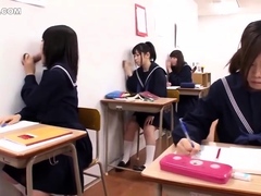Asian college girl gives blowjob and fucked