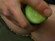 Feeding my hungry ass with cucumbers