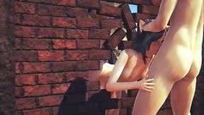 Hentai Uncensored 3D - Kitty Threesome anal and blowjob - Japanese Asian Manga Anime Game Porn
