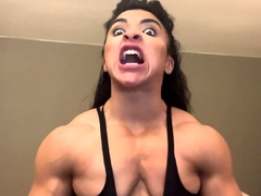 Hot amateur shakes her big boobs