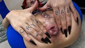 Godzilla ravaged petite's hole till perfect collapse