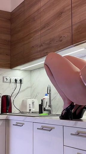 Amazingly Beautiful Hot and Horny Girl Does a Full Striptease to Show Her Tight Shaved Pussy and Naked Ass