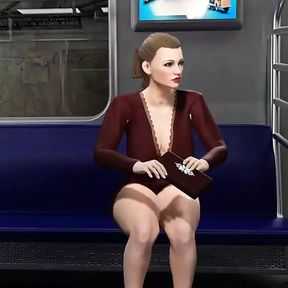 She Always Gets a Seat on the Train