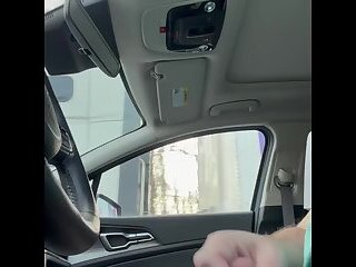 Showing truckers my soft cock