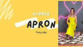 yellow rubber apron play