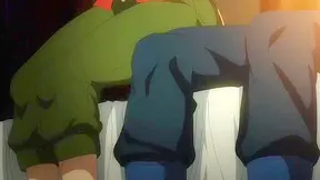 Harem in the Labyrinth of Another World (uncensored) S1E5 - Ecchi Anime - Busty wolfkin gets bath