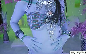 Cherrycrush - Avatar Cosplay - Oiled ass - butt plug and fuck machine - Halloween 2020