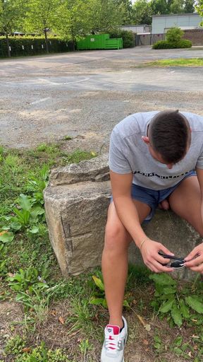 German Twink Short Pee Break