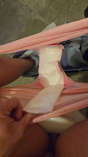 Fun time Belted Sanitary Pads Asian Kotex Sheer Panties Tampon and p vibe