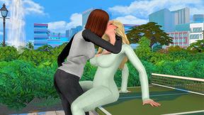 athletic trans sluts arranged an anal workout with a big dick