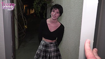 Neighbors Daughter Kitty Lynn Gets Fucked And Creampied After Lockout