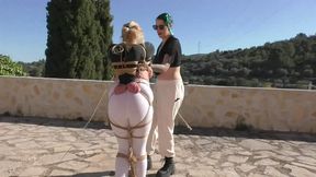 Zoey Ziptie 72h Challenge - Chapter 41 - Chicken Wing Predicament Outdoor and Public Bondage Training - Full Clip mp4 HD