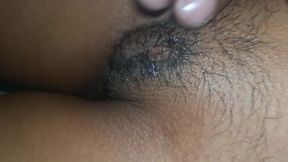 My boyfriend massaged my pussy and then fucked me.