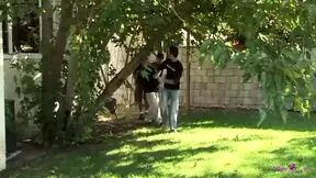 Big white cock&#x1F32D; ravaging petite black girl's throat and pussy&#x270C; like a beast