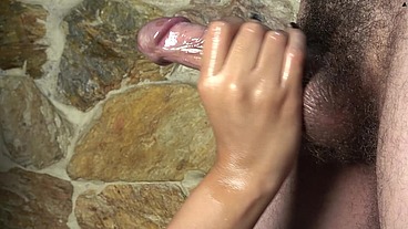 Horny compilation of 9 ending handjobs by Expert Handjob XattlaLust. Cum on nails, throbbing cock..