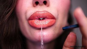 drool collector, smoking nude lips