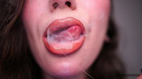 drool collector, smoking nude lips
