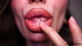 drool collector, smoking nude lips