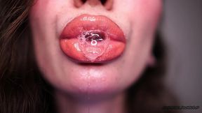 drool collector, smoking nude lips