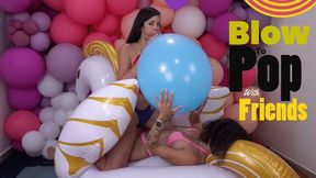 Beatriz & Lily Playful Blow to Pop Duel: Seduction Meets Fun!