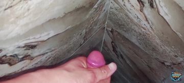 In the Bathroom, Manual Masturbation with Nerve-wracking Moans, Too Bad I Didn't Satisfy