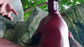 FODENDO CU DE PASSIVO NA FLORESTA PERTO DA PRAIA P1