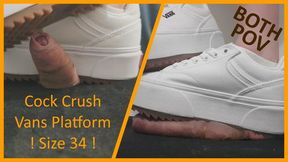 Cock Trampling Vans Platform in Size 34EU - CBT Crushing Shoejob with LittleShoes | 034C