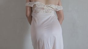 Shiny Satin Hijab Indian Amateur - masturbation and wet pussy