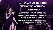 [F4M] What? Are My Boobs Distracting You From Your Work? [Erotic Audio] [Coworkers] [Office Slut] [Titjob]