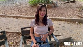 I found a delicious Latin teen girl with big ass on the streets of Medellin
