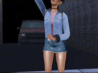 Black hottie caught up and fucked