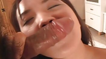 Asian babe Rumi Kurasaki is getting penetrated really deep