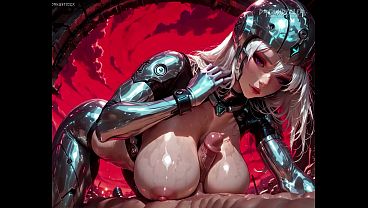 Sexbots of the Apokalypse Harvesting My Semen - With Sound - AI Generated