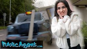 ”Risky Roadside Romp with Petite British Brunette”