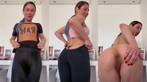 tirando a roupa pos academia… ??