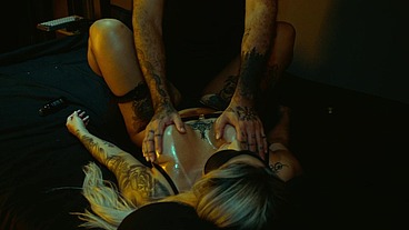 SLUT Blonde doing deep Anal MV