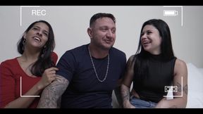 Interview with the Macettare Family Ended with Kel Doing a Double Penetration! Full on Red