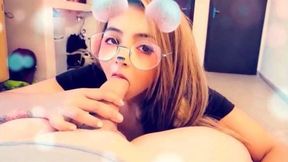 Sucking cock at hotel