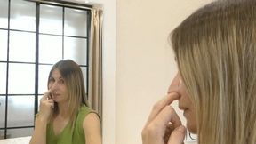 You picking your nose in a mirror, this way, the viewer you would have two angles MP4 FULL HD 1080p