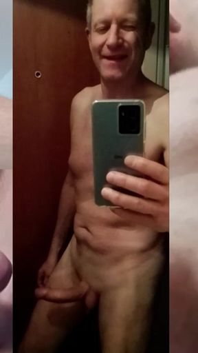 Hot Guy Nico Cums Hard Watching Hard Cock Selfie