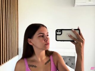 Neighbour Stop Looking at Me, Just Screw My Juicy Cunt and Cum on It