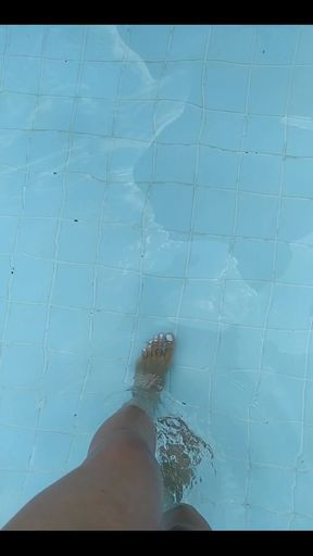 White Nails + Pool = Video for You Lol